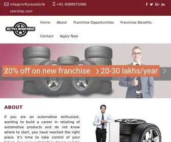 MRFTyresdistributorship.com(MRF Tyres Distributorship) Screenshot