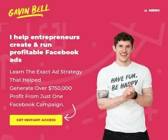 Mrgavinbell.com(Facebook Advertising Consultant) Screenshot