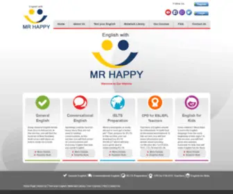 Mrhappyenglish.com(English with Mr Happy) Screenshot