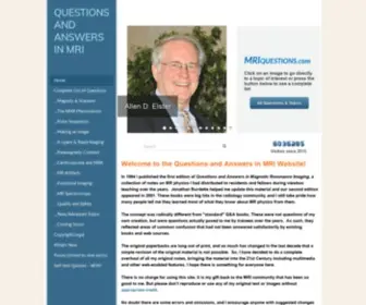 Mri-Q.com(Questions and Answers ?in MRI) Screenshot