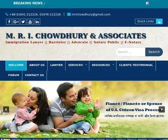 Mrichowdhury.com(Immigration Lawyer) Screenshot