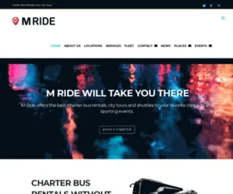 Mride.com(San Francisco Bus Charters and Party Buses) Screenshot