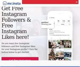 Mrinsta.com(Free Instagram Followers) Screenshot