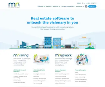 Mrisoftware.com(MRI Software for real estate visionaries) Screenshot