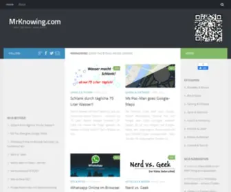 MRknowing.com(Jeden Tag etwas neues lernen) Screenshot