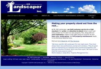 MRKwlandscaper.com(Mr. K) Screenshot