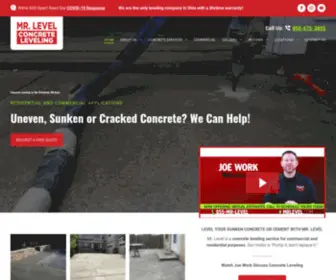 Mrlevel.com(Concrete Leveling in The Cleveland Ohio Area) Screenshot
