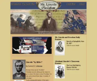 Mrlincolnandfreedom.org(Abraham Lincoln's Emancipation Proclamation & 13th Amendment) Screenshot