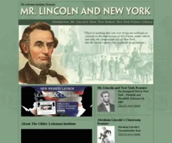 Mrlincolnandnewyork.org(Abraham Lincoln's New York) Screenshot