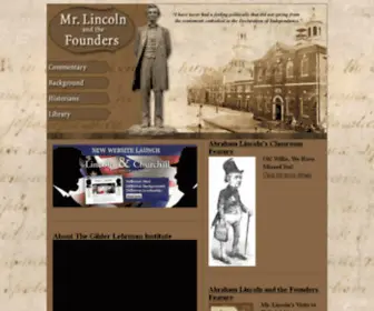 Mrlincolnandthefounders.org(Abraham Lincoln) Screenshot