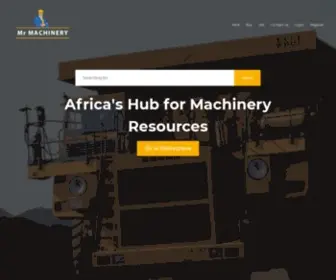 Mrmachinery.com(Mr Machinery) Screenshot