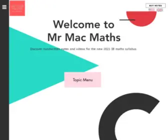 Mrmacmaths.com(MrMacMaths) Screenshot