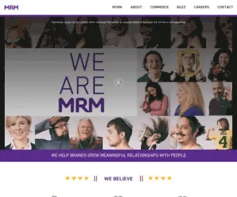 MRM.com(MRM is a leading customer relationship agency) Screenshot