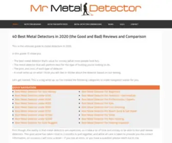 Mrmetaldetector.com(40 Best Metal Detectors (JuneWhat we Like and Hate about each detector) Screenshot