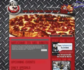 Mrmikesirwin.com(Mike's Pub & Pizza 7 Irwin Plaza Irwin PA) Screenshot