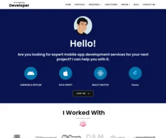 Mrmobileappdeveloper.com(Freelance Mobile App Developer) Screenshot