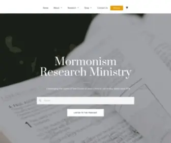 MRM.org(Challenging the claims of The Church of Jesus Christ of Latter) Screenshot