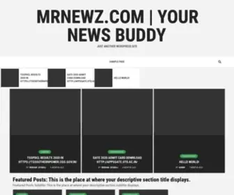 Mrnewz.com(Just another WordPress site) Screenshot