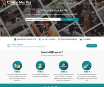 MRNMRspet.com(We connect India's best dog breeders & pet parents. Mr n Mrs Pet) Screenshot