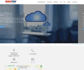 Mro-Tek.com(MROTEK Network Products) Screenshot