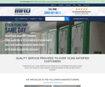 Mroelectric.com(MRO Electric and Supply) Screenshot
