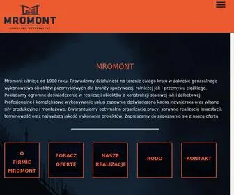 Mromont.pl(Zakład konstrukcyjno) Screenshot