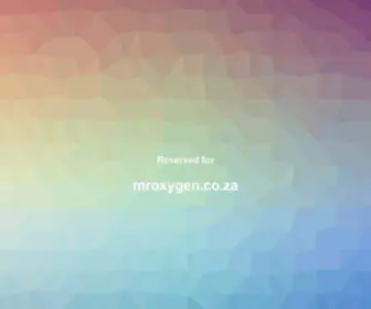 Mroxygen.co.za(Mr oxygen) Screenshot