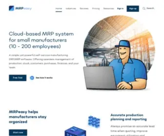 Mrpeasy.com(MRP software) Screenshot