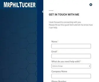 MRphiltucker.com(Helping businesses increase revenue by implementing proven digital marketing strategies) Screenshot