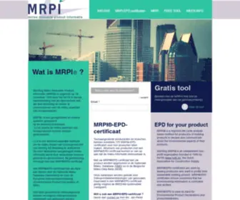 Mrpi.nl(Milieu Relevante Product Informatie) Screenshot