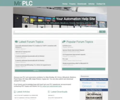 MRPLC.com(Allen Bradley) Screenshot