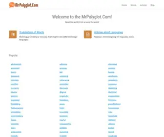 Mrpolyglot.com(Common Words in Foreign Languages) Screenshot