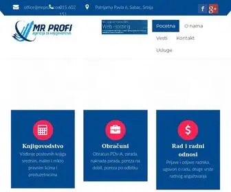 MRprofi.com(Knjigovodstven agencija MR Profi) Screenshot