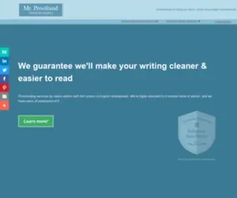 MRproofread.com(Proofreading Services by English Language Experts) Screenshot