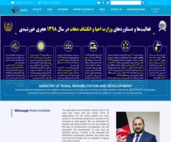 MRRD.gov.af(Home) Screenshot