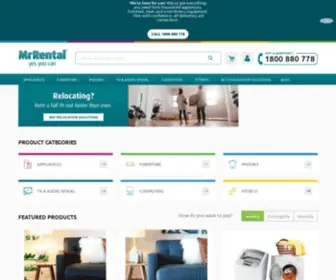 Mrrental.com.au(Rent a TV) Screenshot