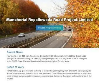 MRRPL.com(Mancherial Repallewada Road Project) Screenshot