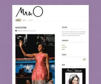 MRS-O.com(Follow the Fashion and Style of First Lady Michelle Obama) Screenshot