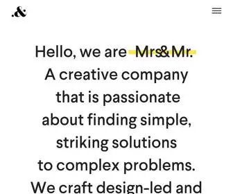 Mrsandmr.com(Mrs&Mr) Screenshot