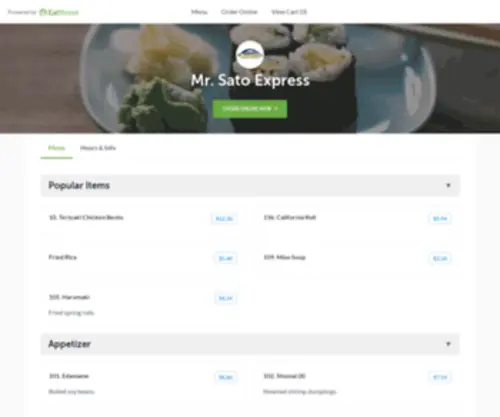 Mrsatoexpress.com(Sato Express) Screenshot