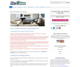 MRScleanusa.com(Mrs Clean House Cleaning) Screenshot