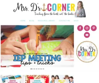 MRSDscorner.com(Mrs. D's Corner) Screenshot