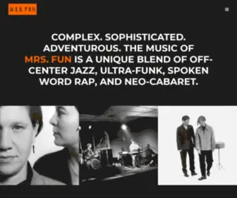 MRsfun.com(Complex. Sophisticated. Adventurous. The music of MRS. FUN) Screenshot