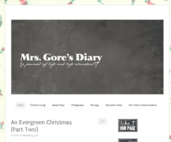 MRsgoresdiary.com Screenshot