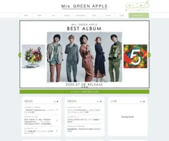 MRSgreenapple.com(Mrs. green apple) Screenshot