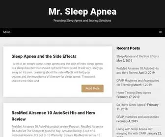 MRsleepapnea.com(Sleep Apnea and Snoring) Screenshot