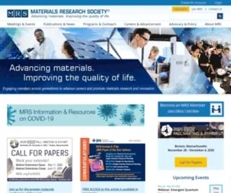 MRS.org(Materials Research Society (MRS)) Screenshot