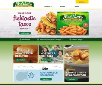 MRspauls.com(Mrs. Paul’s Frozen Fish Products) Screenshot