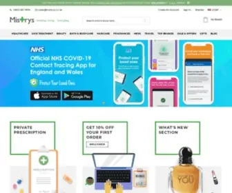 MRSpharmacy.co.uk(Mistrys Pharmacy) Screenshot