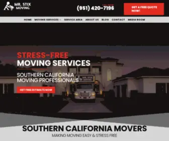 MRstixmoving.com(Click here for the best Southern California Movers. Mr. Stix Moving) Screenshot